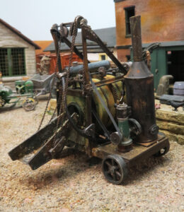 David Woodhead steam powered cement mixer