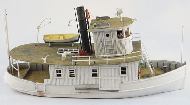 Sea Port kit: H124 81' Workboat Buoy Tender - HO scale - L :11 W: 3-1/4 -  Sea Port Model Works