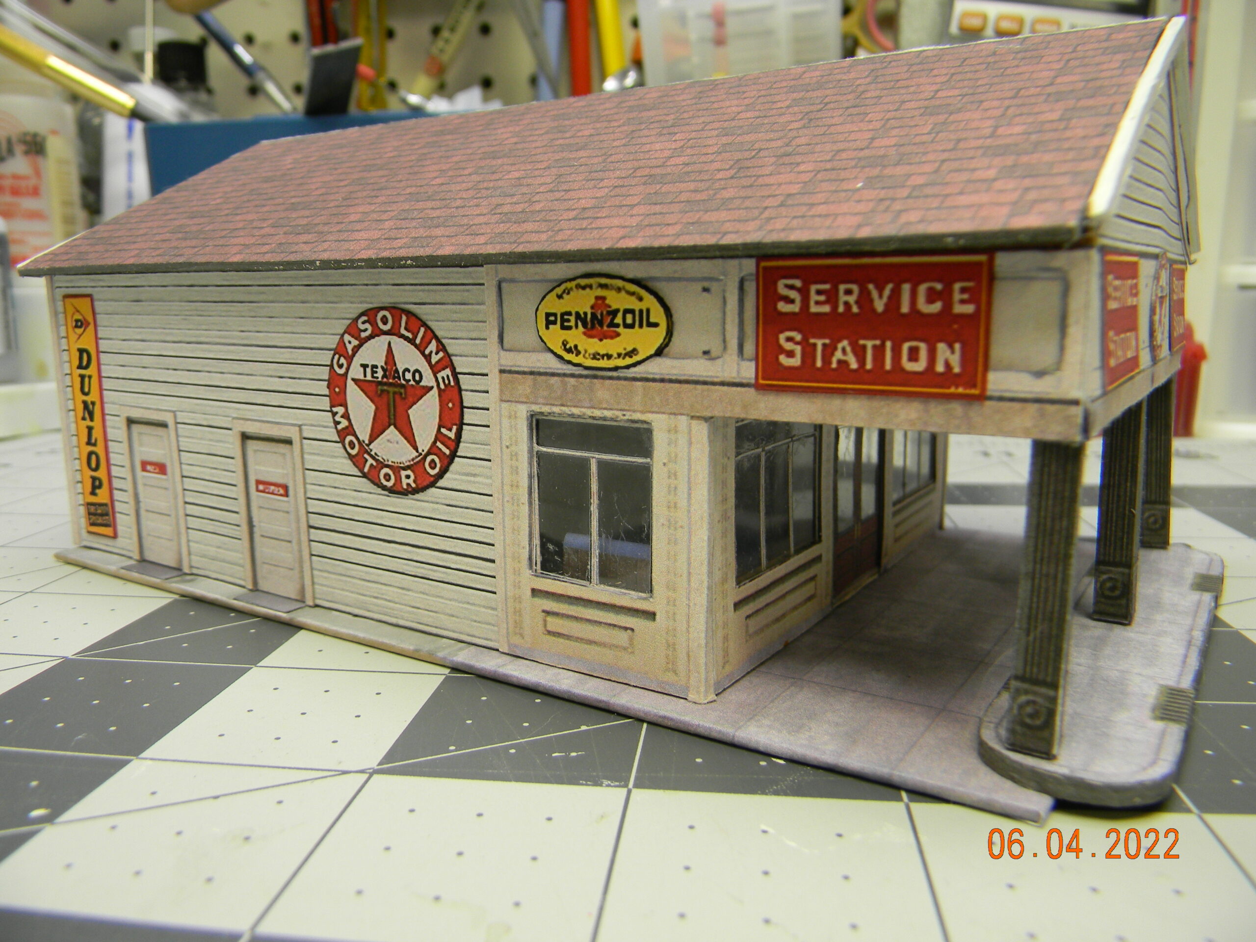 test gas station card model